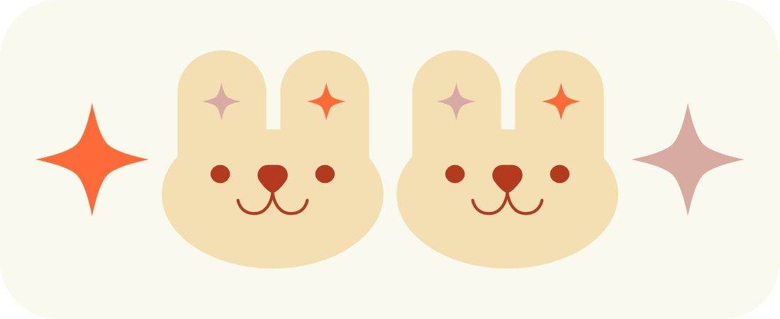 Happy Two Studio bunny mark